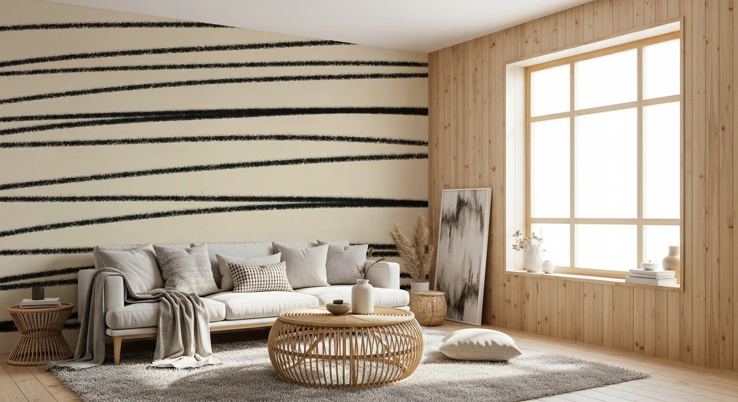 Raw Sketch Texture Pattern Wall Mural
