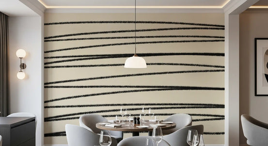 Raw Sketch Texture Pattern Wall Mural