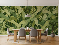 Intertwined Foliage Hands Wall Mural