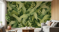 Intertwined Foliage Hands Wall Mural