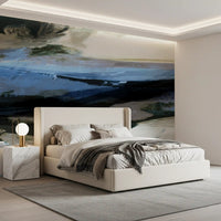 Abstract Horizon Brushstrokes Wall Mural