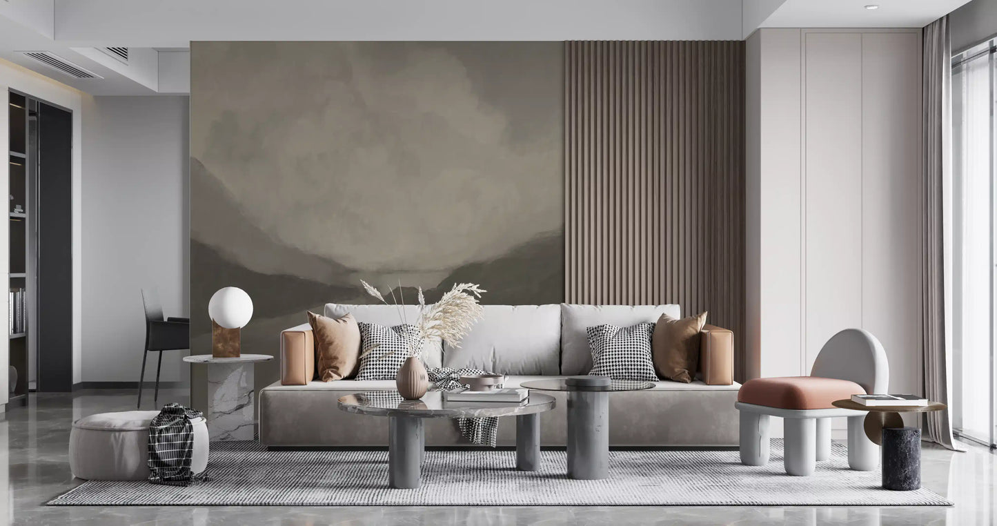 Ethereal Valley Mist Wall Mural