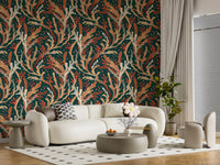 Abstract Seaweed Foliage Wallpaper⁠