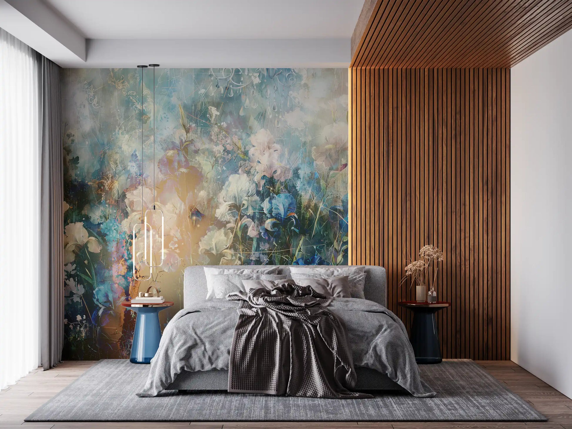 Ethereal Meadow Bloom Wall Mural