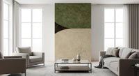 Geometric Earth Tone Arcs Wall Mural