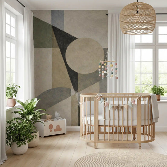 Minimalist Geometric Shapes Wall Mural