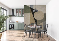 Minimalist Geometric Shapes Wall Mural