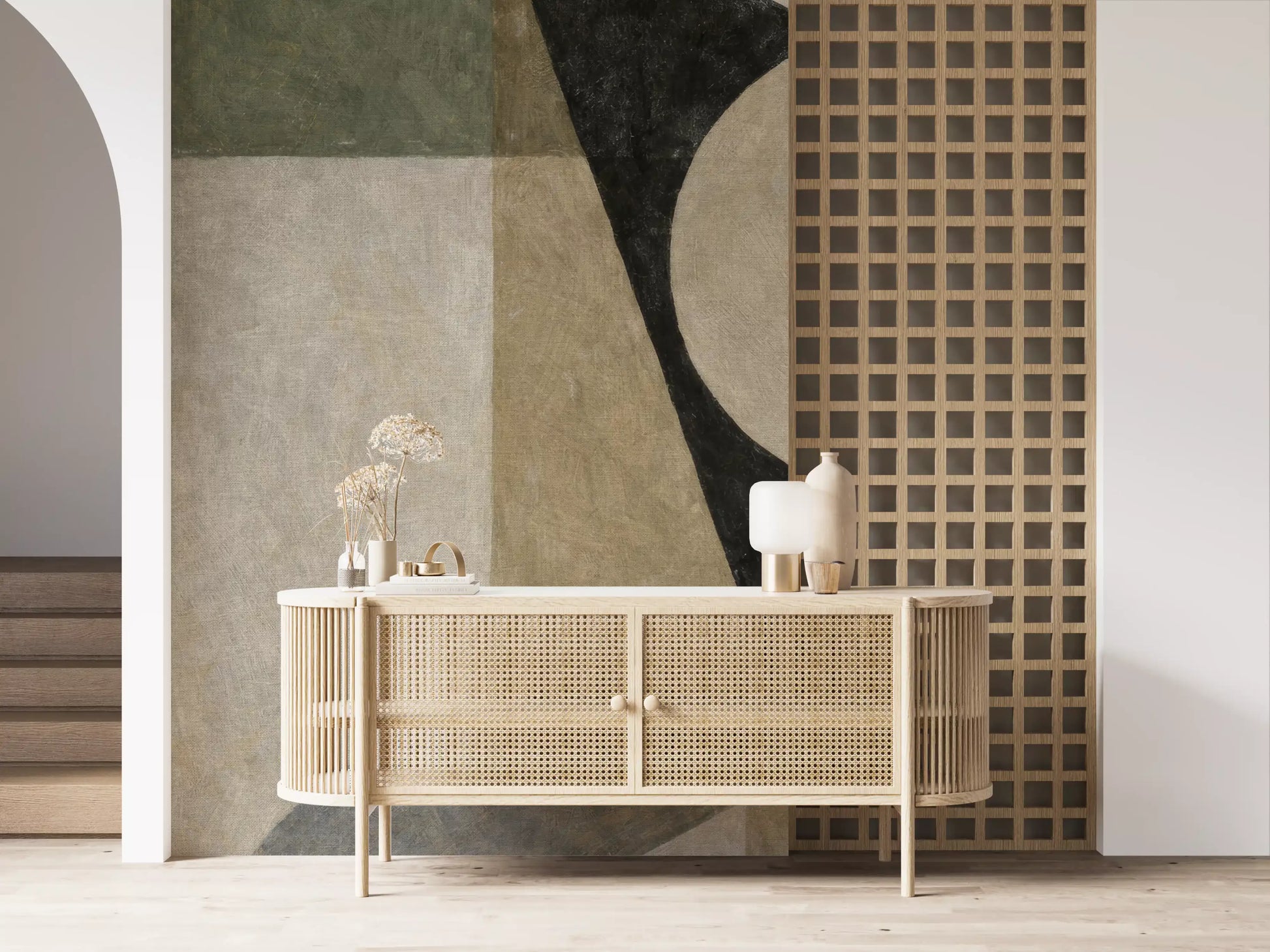 Minimalist Geometric Shapes Wall Mural