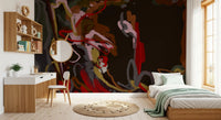 Abstract Painted Trails Wall Mural