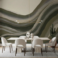Olive Sage Rolling Hills Wall Mural