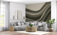 Olive Sage Rolling Hills Wall Mural