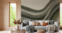 Olive Sage Rolling Hills Wall Mural