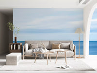 Serene Blue Horizon Seascape Wall Mural