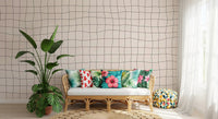 Soft Flowing Check Wall Mural