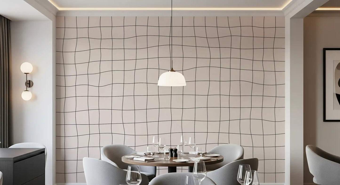 Soft Flowing Check Wall Mural