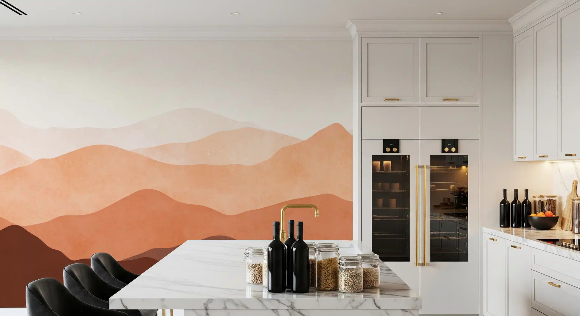 Abstract Desert Dunes Wall Mural