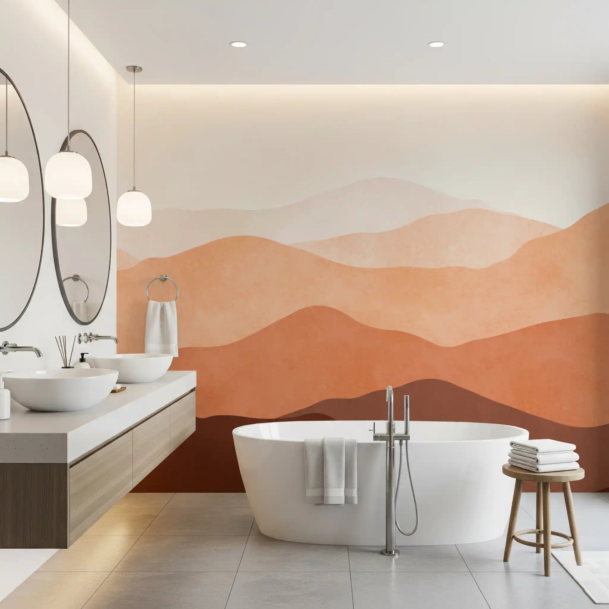 Abstract Desert Dunes Wall Mural