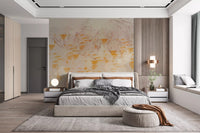 Abstract Earthy Textured Layers Wall Mural
