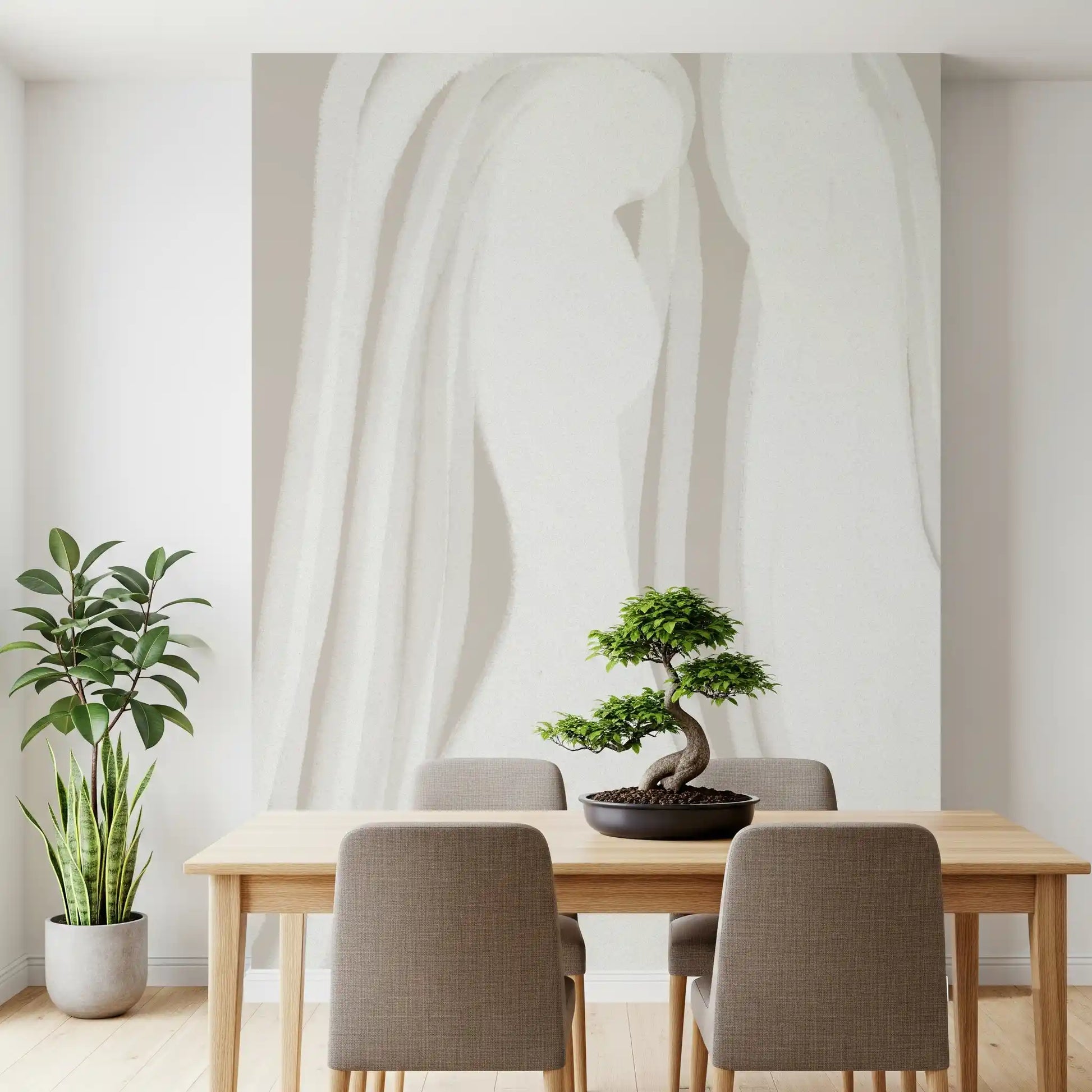 Flowing Brushstroke Hues Wall Mural