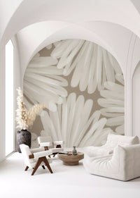 Minimalist Bloom Layers Wall Mural