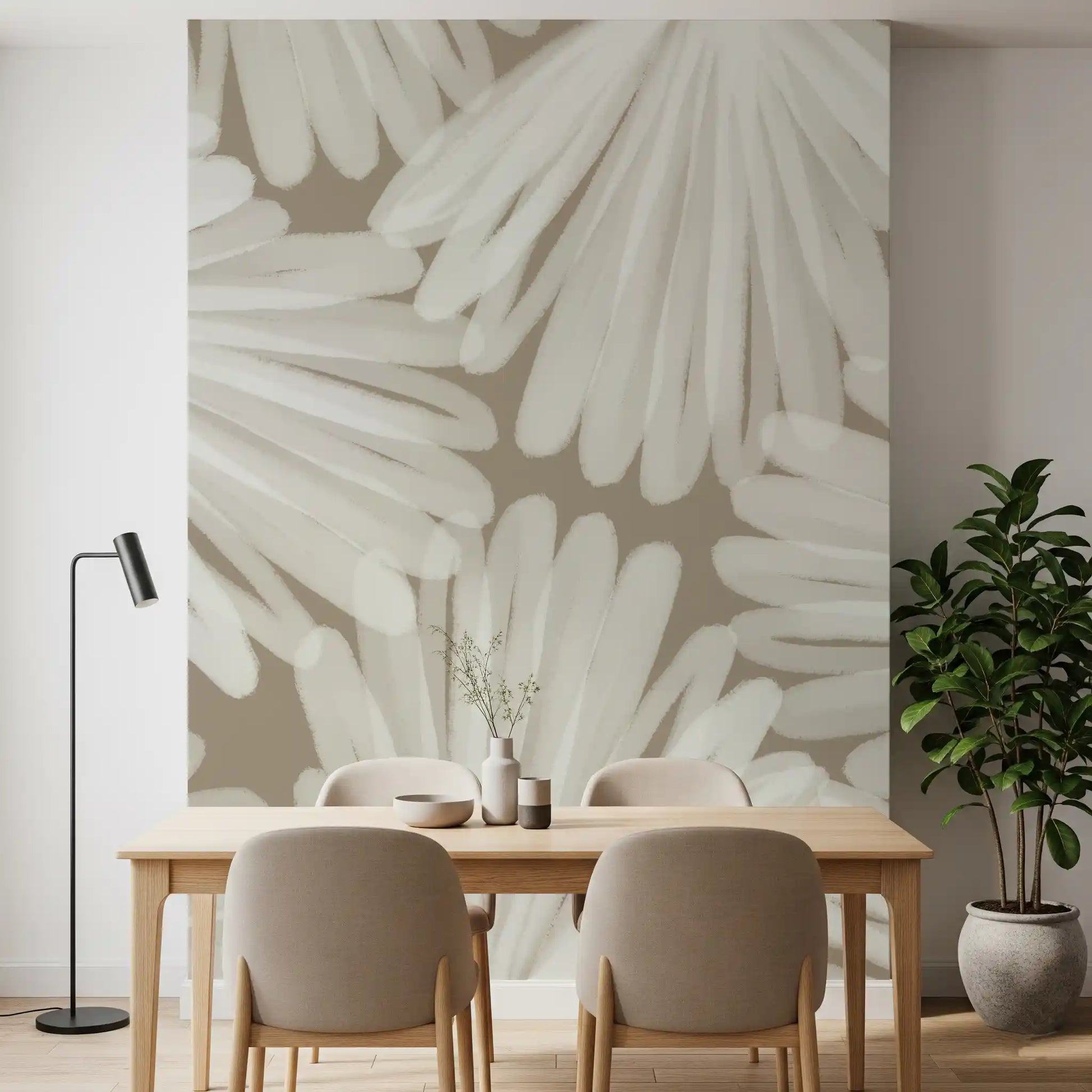 Minimalist Bloom Layers Wall Mural