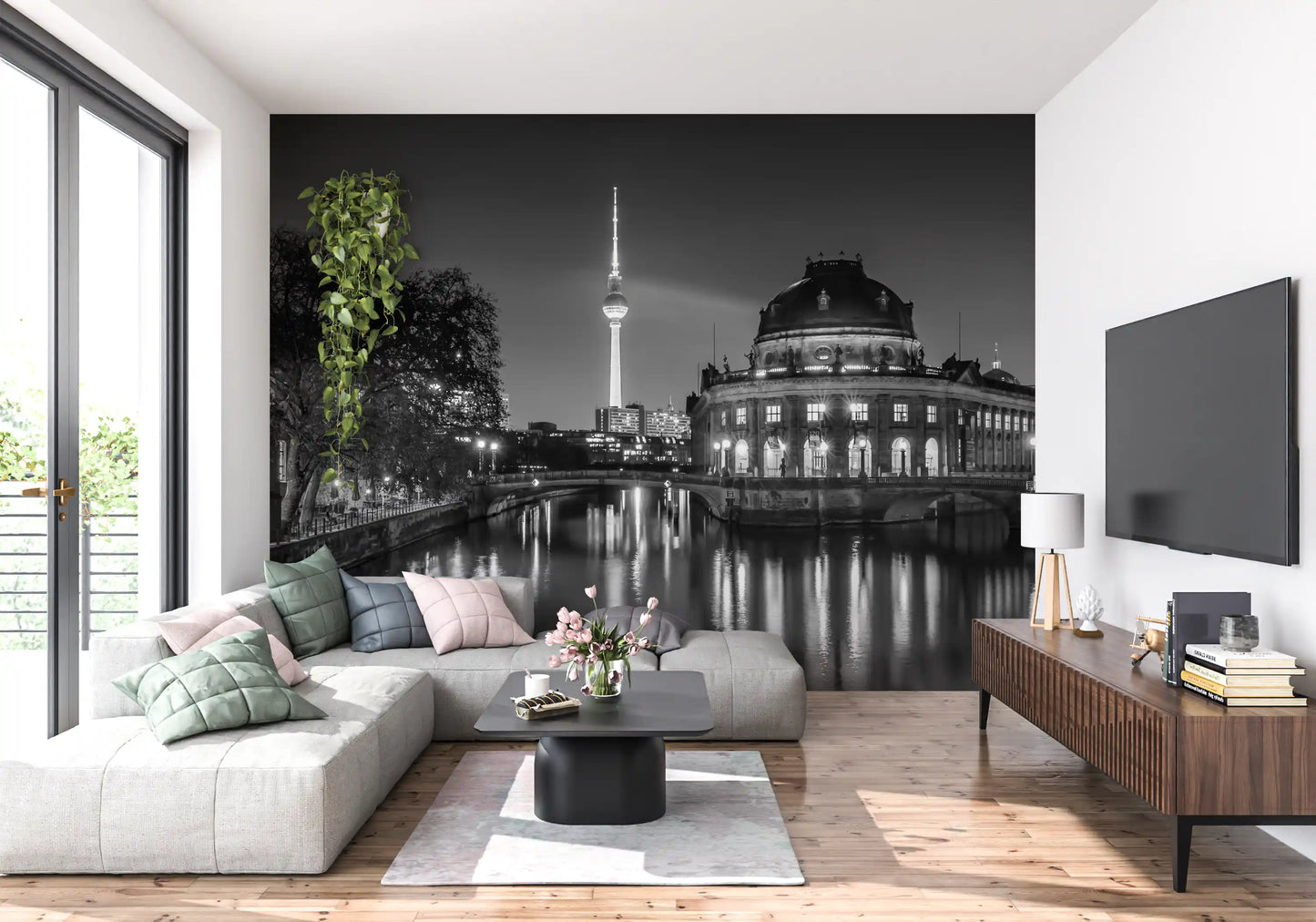 Berlin Metropolitan Night View Wall Mural