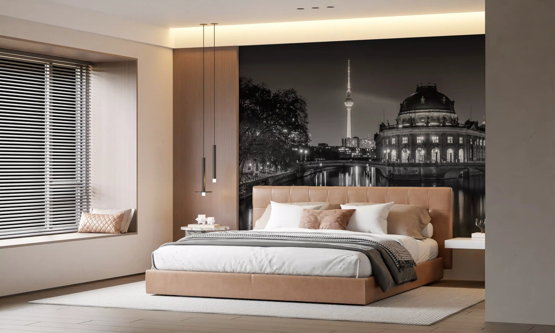 Berlin Metropolitan Night View Wall Mural
