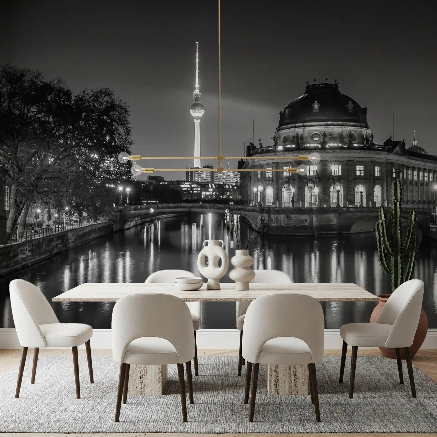 Berlin Metropolitan Night View Wall Mural
