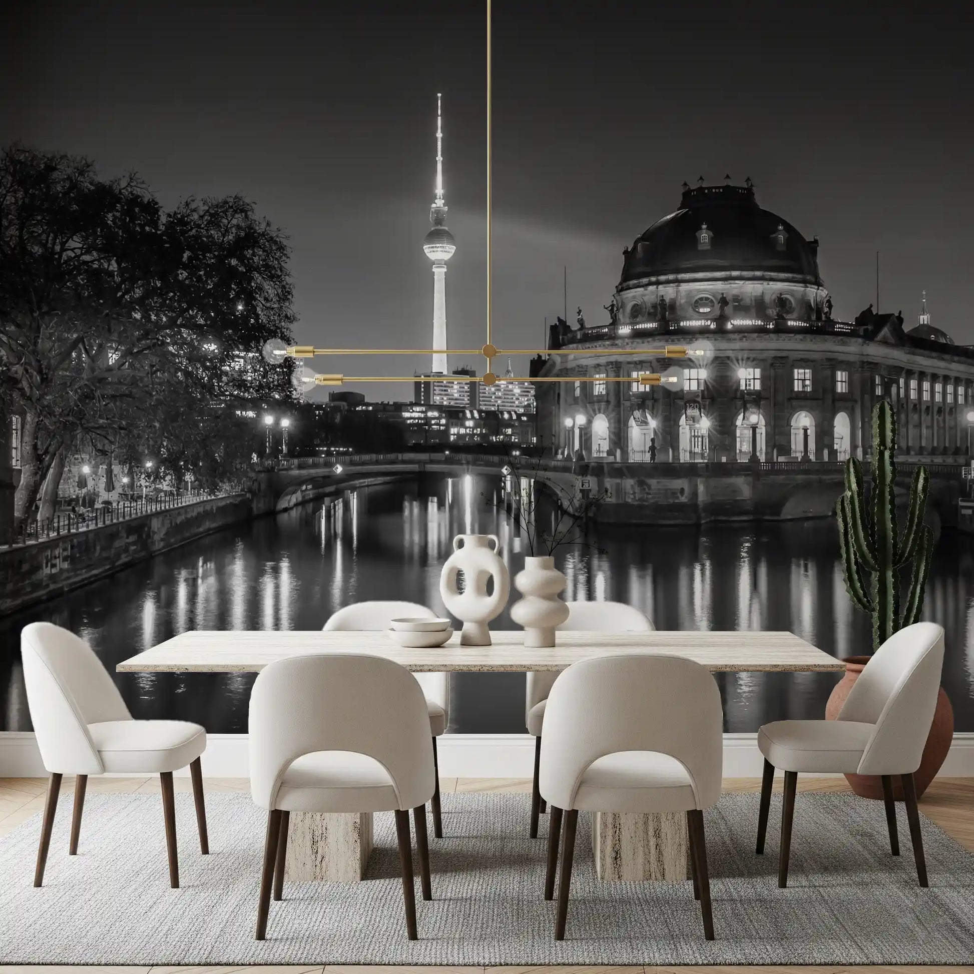 Berlin Metropolitan Night View Wall Mural