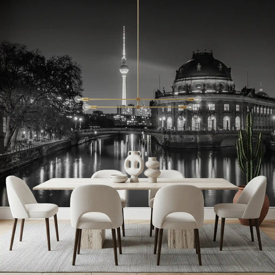 Berlin Metropolitan Night View Wall Mural