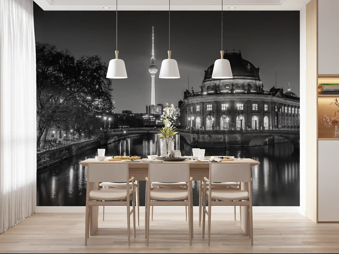 Berlin Metropolitan Night View Wall Mural