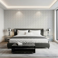 Zellige Style Square Tiles - Ghost Wallpaper⁠