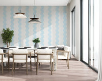 Coastal Breeze Vertical Lines Wall Mural