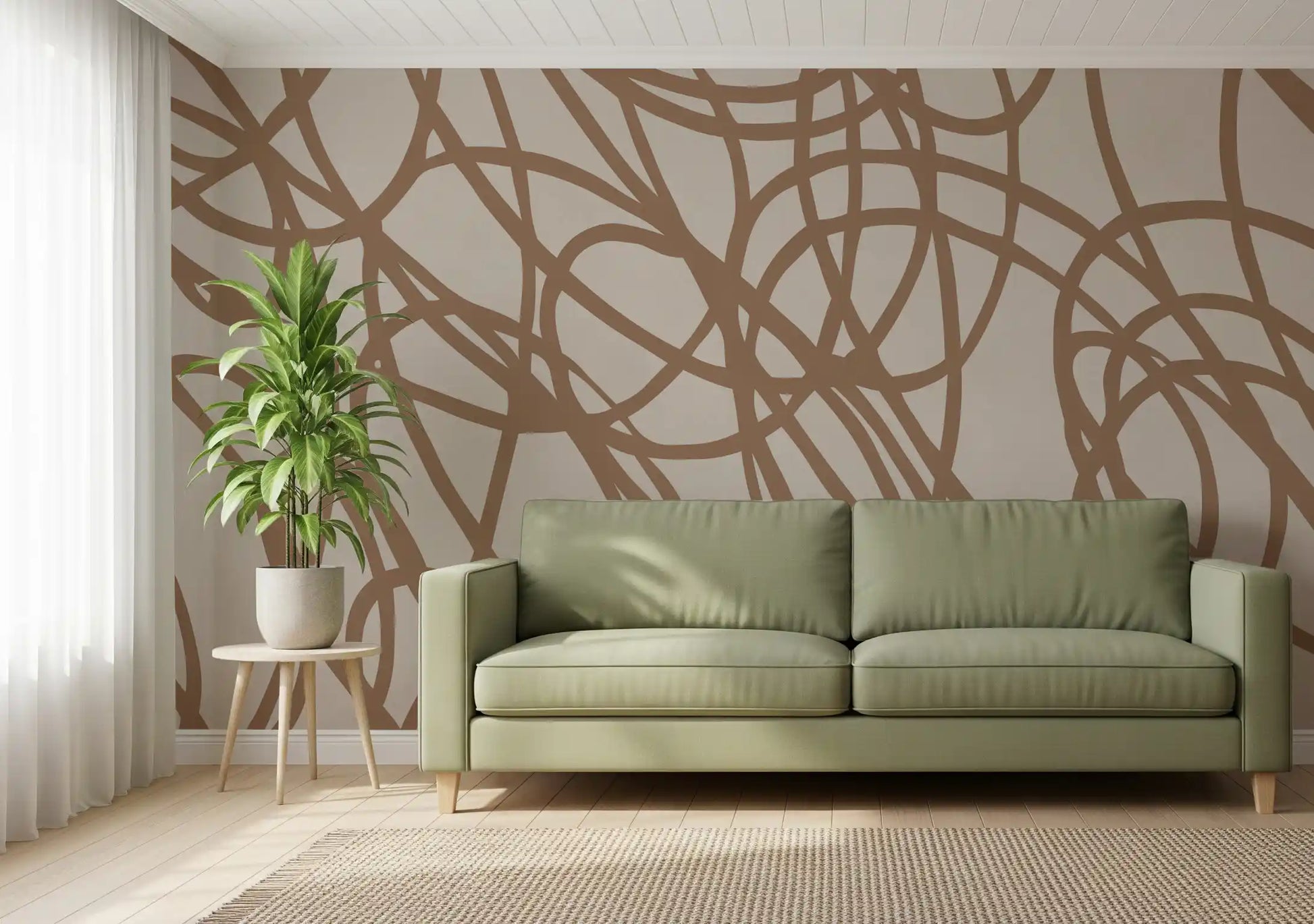 Abstract Swirl Pattern Wall Mural
