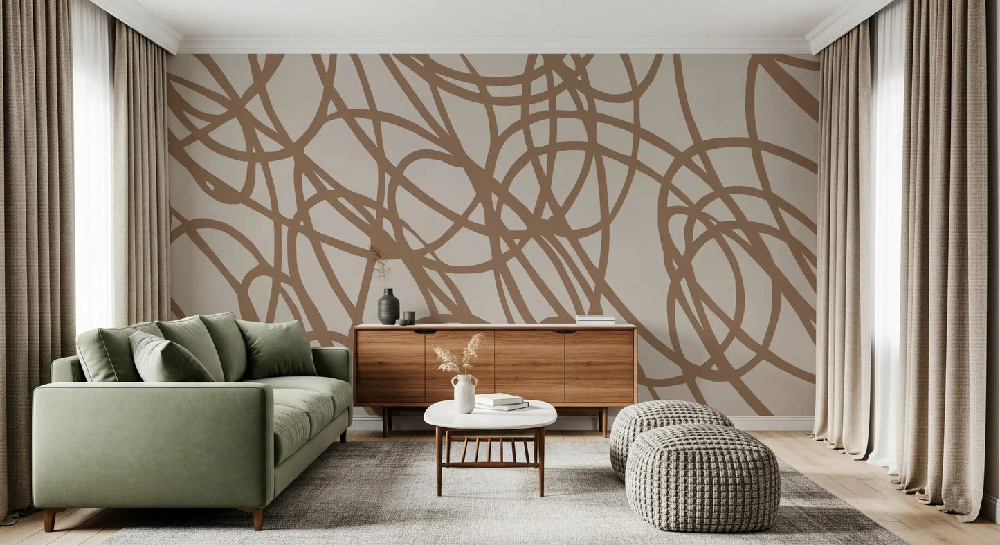 Abstract Swirl Pattern Wall Mural