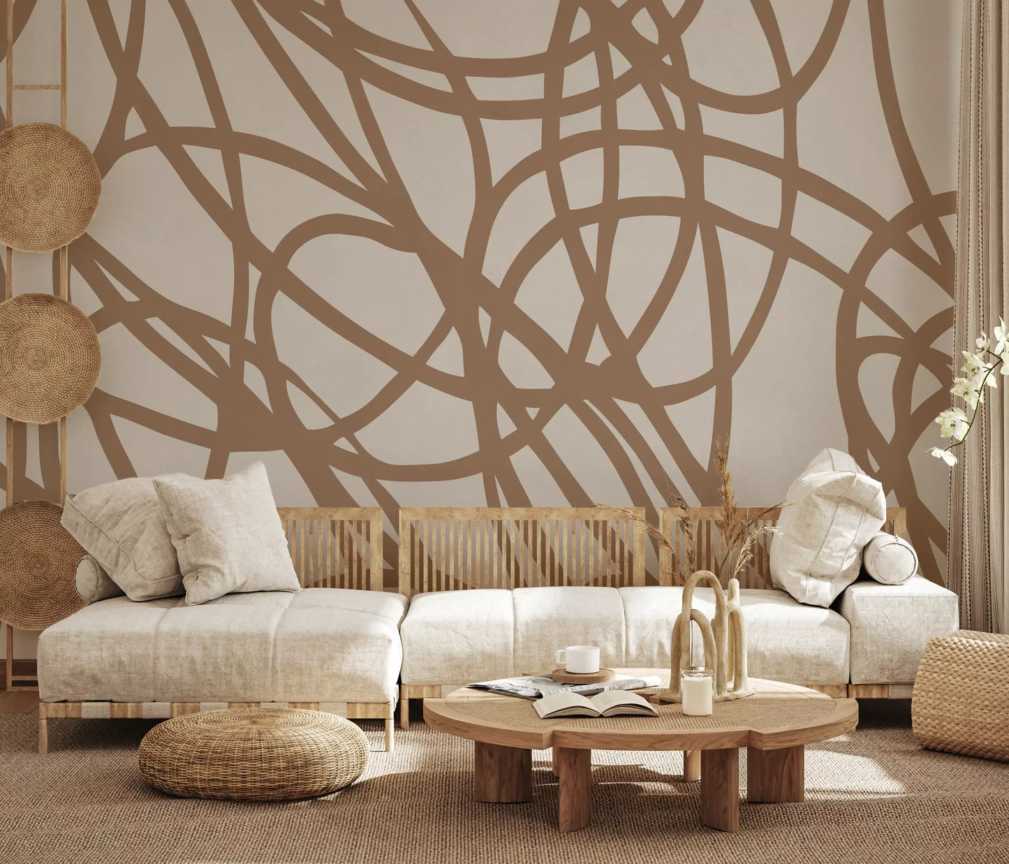 Abstract Swirl Pattern Wall Mural