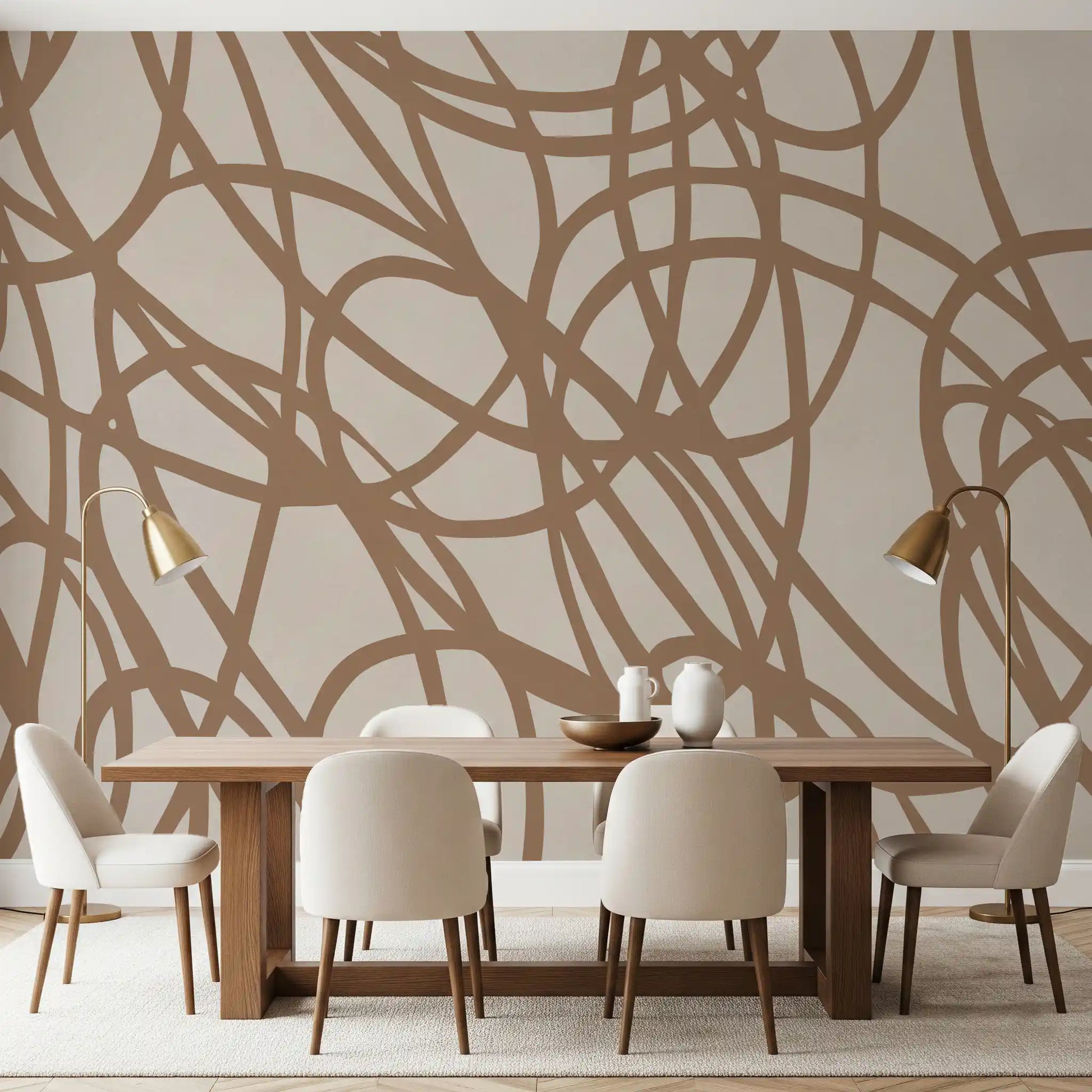 Abstract Swirl Pattern Wall Mural