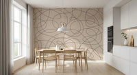 Abstract Ink Flow Pattern Wall Mural