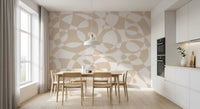 Minimalist Fluid Geometry Wall Mural