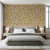 Japanese Maple Leaves - Mustard Wallpaper⁠