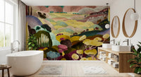 Vibrant Tonal Landscape Wall Mural
