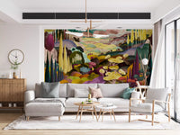Vibrant Tonal Landscape Wall Mural