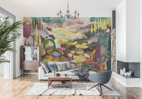 Vibrant Tonal Landscape Wall Mural