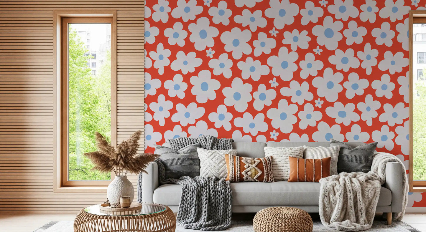 Sun-Kissed Petal Grove Wall Mural