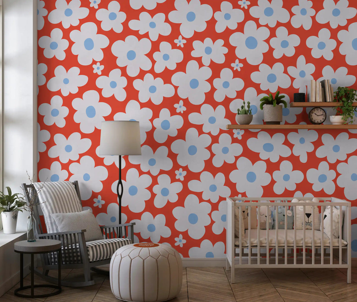 Sun-Kissed Petal Grove Wall Mural