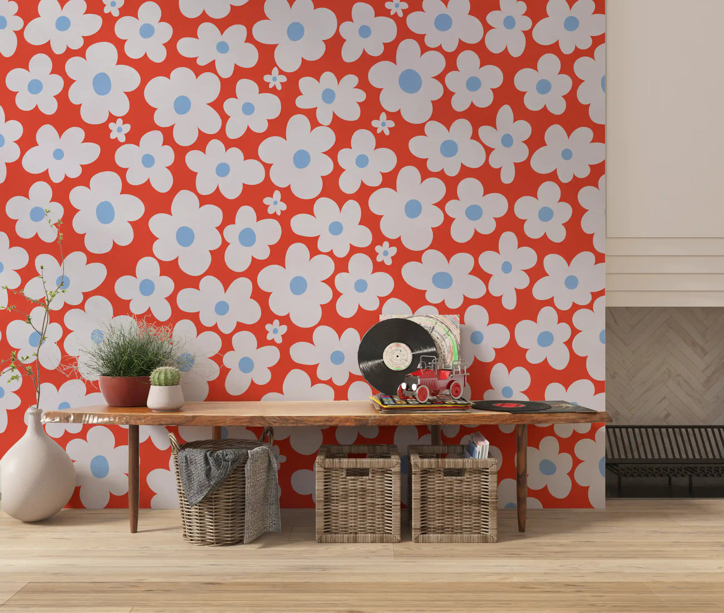 Sun-Kissed Petal Grove Wall Mural