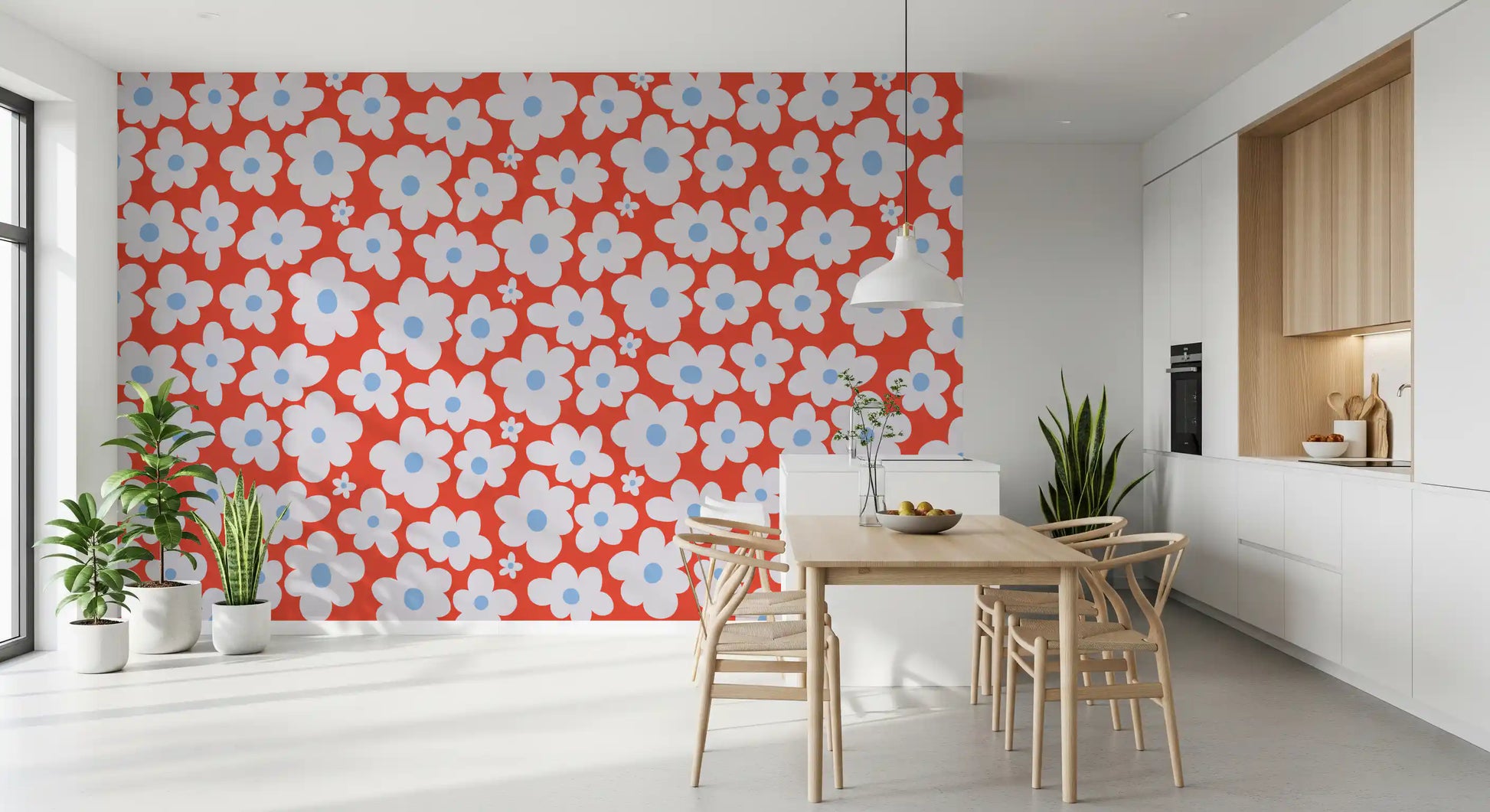 Sun-Kissed Petal Grove Wall Mural