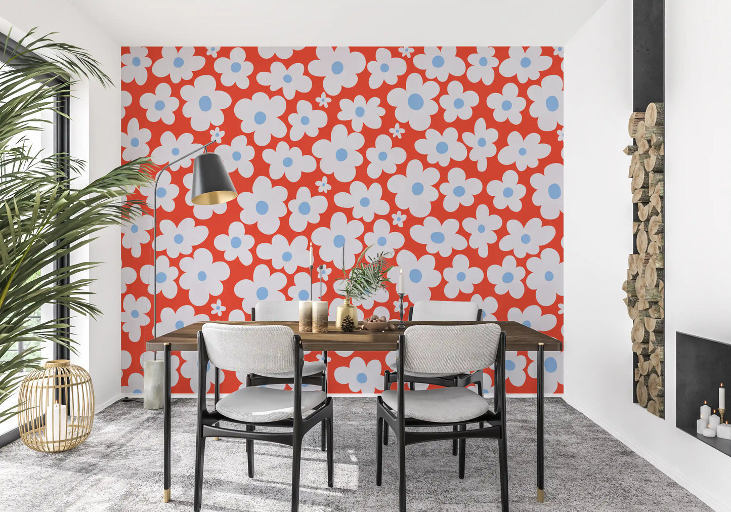 Sun-Kissed Petal Grove Wall Mural