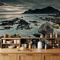 Nordic Coastal Mountain Range Wall Mural