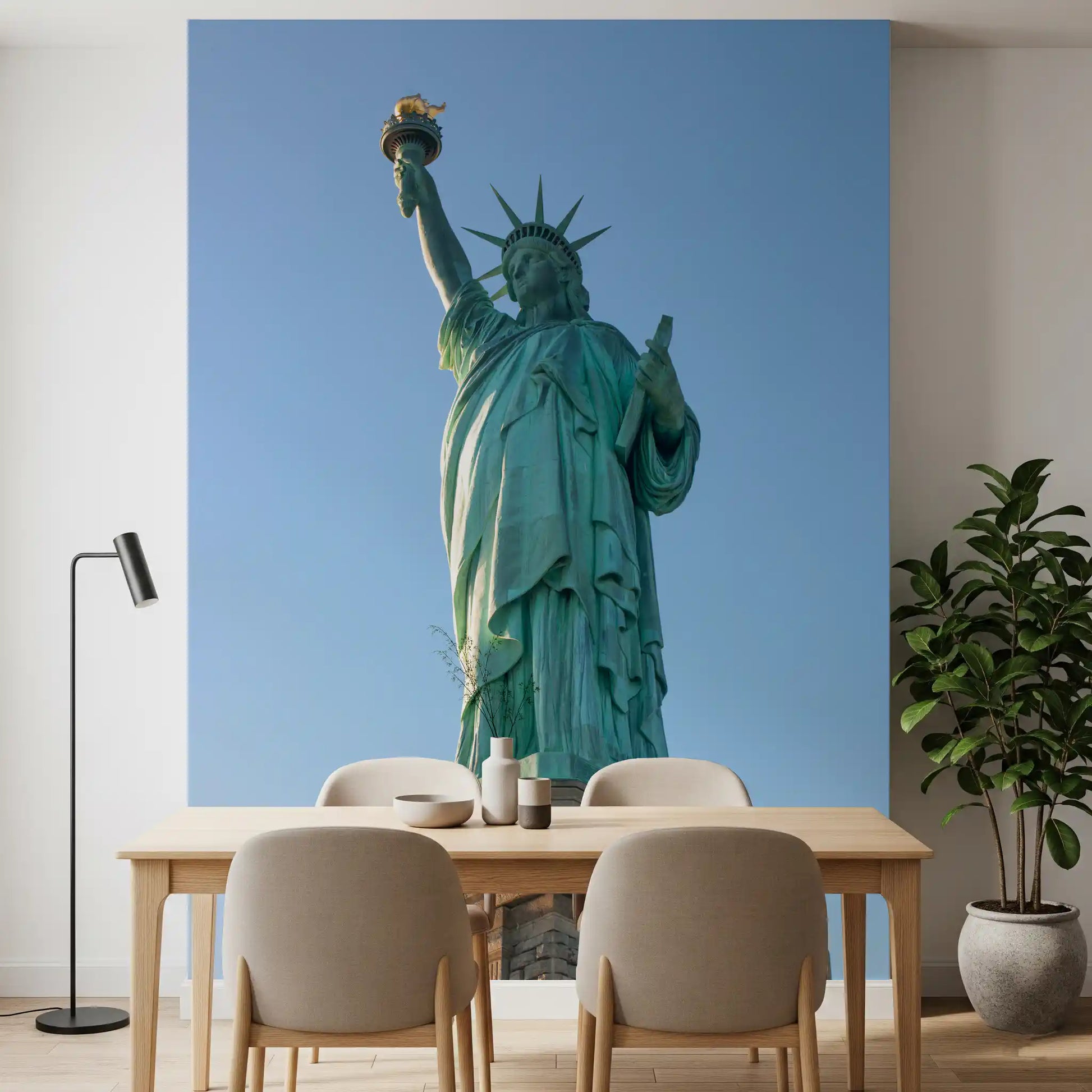 Iconic Lady Liberty Statue Wall Mural